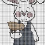 grille broderie lapin