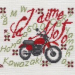 grille broderie moto