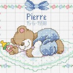 grille broderie naissance gratuite