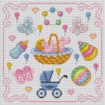 grille broderie naissance gratuite