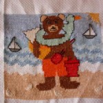 grille broderie petit ours brun