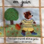 grille broderie petit ours brun