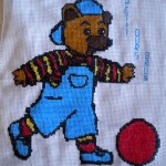 grille broderie petit ours brun