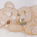 grille broderie petit ours brun