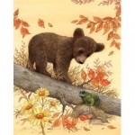 grille broderie petit ours brun