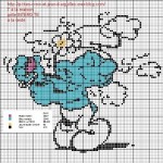 grille broderie schtroumpf