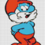 grille broderie schtroumpf