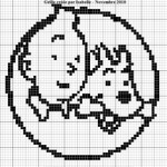 grille broderie tintin