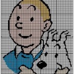 grille broderie tintin