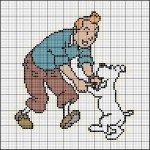 grille broderie tintin
