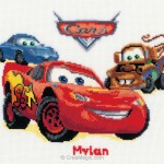 modèle broderie cars