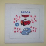 modèle broderie cars