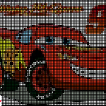 modèle broderie cars