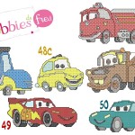 modèle broderie cars