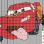 modèle broderie cars