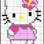 modèle broderie hello kitty