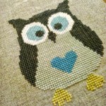 modèle broderie hibou