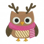 modèle broderie hibou