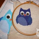 modèle broderie hibou