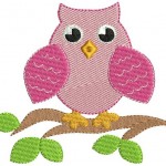 modèle broderie hibou