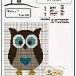 modèle broderie hibou