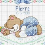 modèle broderie naissance gratuit