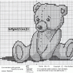 modèle broderie nounours
