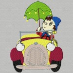 modèle broderie oui-oui