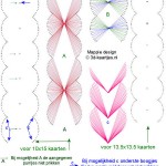 modèle broderie sur carte