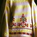 modèle de broderie sur un pull