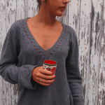 modèle de broderie sur un pull