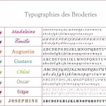 modèle d'ecriture pour broderie