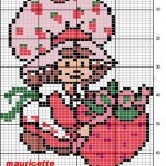 motif broderie charlotte aux fraises