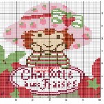 motif broderie charlotte aux fraises