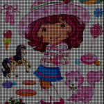 motif broderie charlotte aux fraises