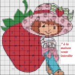motif broderie charlotte aux fraises