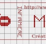 motif broderie infirmiere
