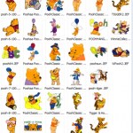 motif broderie machine winnie l'ourson