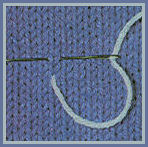 motif broderie sur tricot