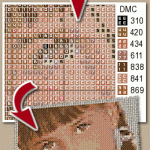 patron broderie point de croix gratuit