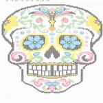 patron broderie tete de mort