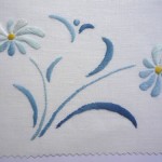 patron de broderie a la main