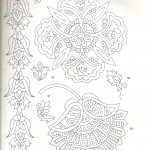 patron de broderie a la main