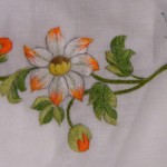 patron de broderie a la main