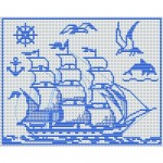 grille broderie bateau
