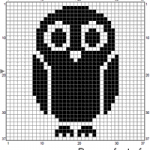 grille broderie chouette