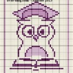 grille broderie chouette