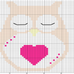 grille broderie chouette