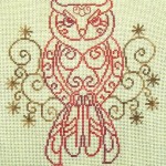 grille broderie chouette