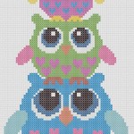 grille broderie chouette